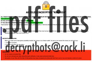 [Decryptbots@cock.li].pdf Ransomware