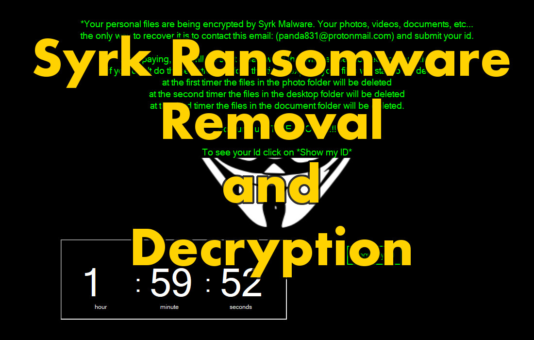 Syrk Ransomware Removal and Decryption