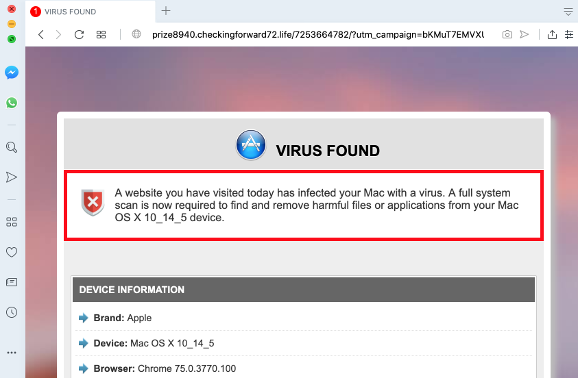 Checkingforward scam