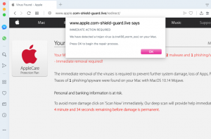 Apple.com-shield-guard.live Fake Alert