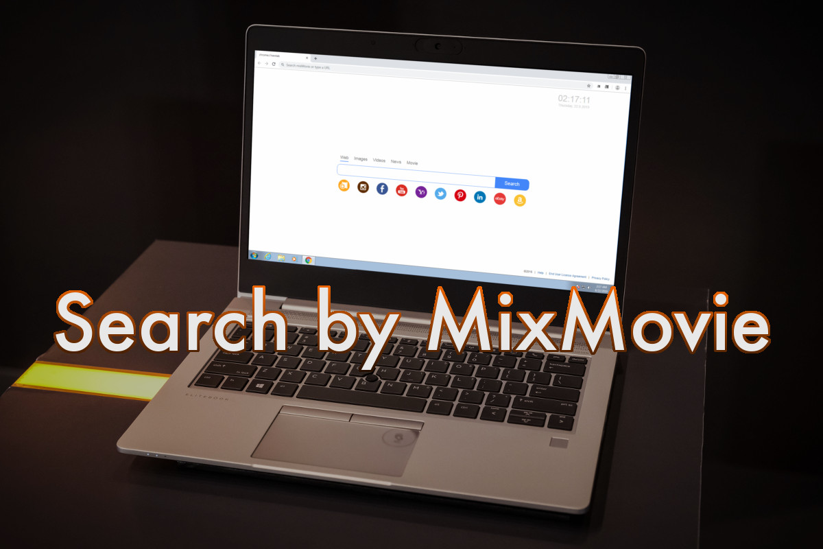 Search by MixMovie, screenshot of the new tab page
