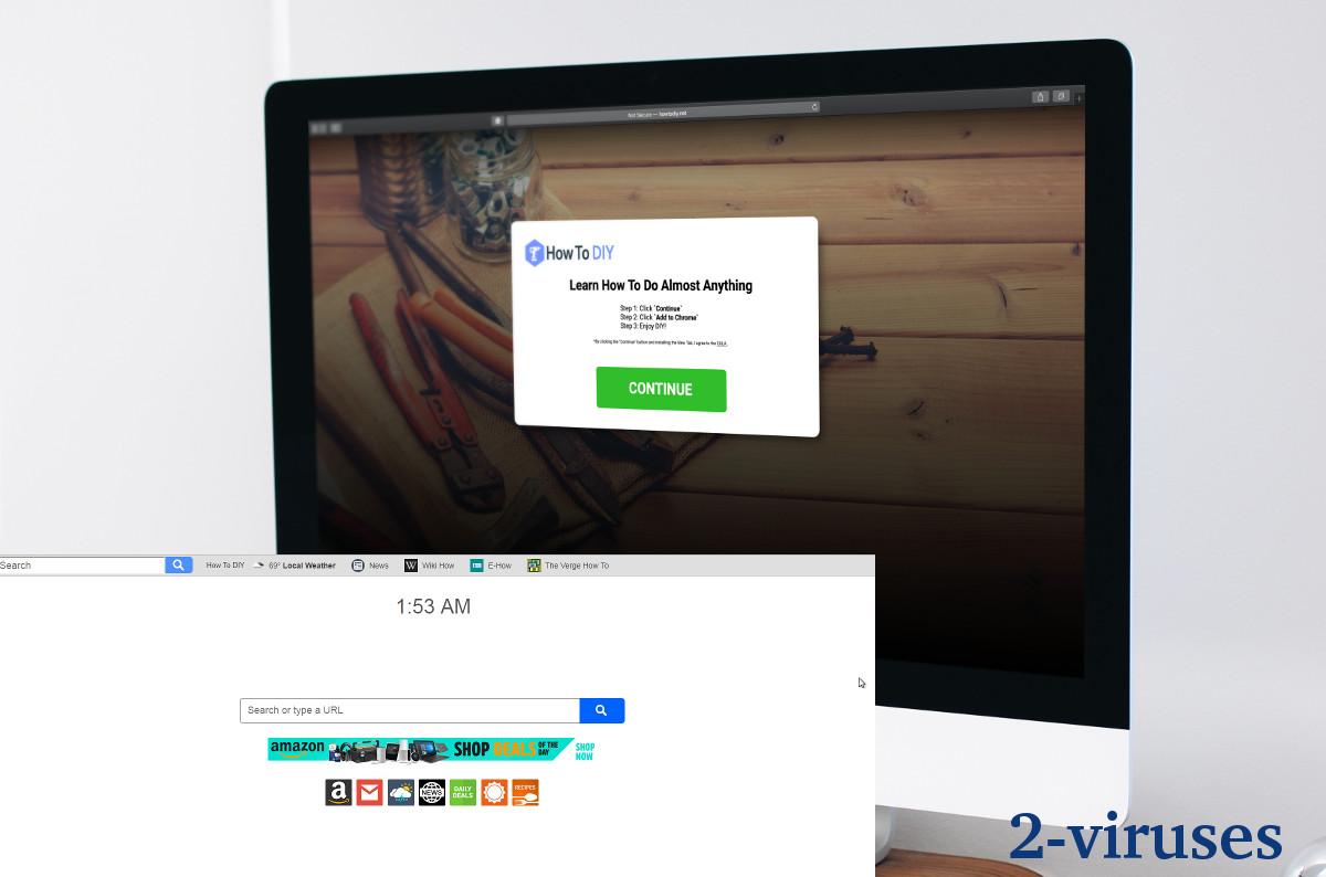 search.hhowtodiy.com screnshots of home and installation pages