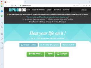 Uptobox.com Adware