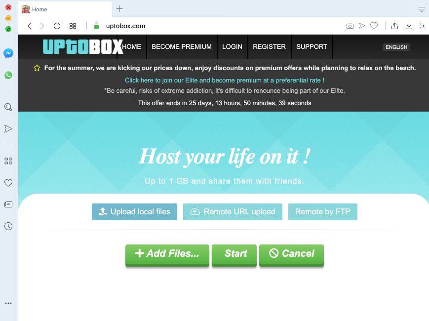 Remote upload