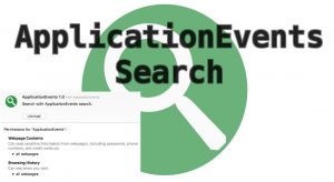 ApplicationEvents Search