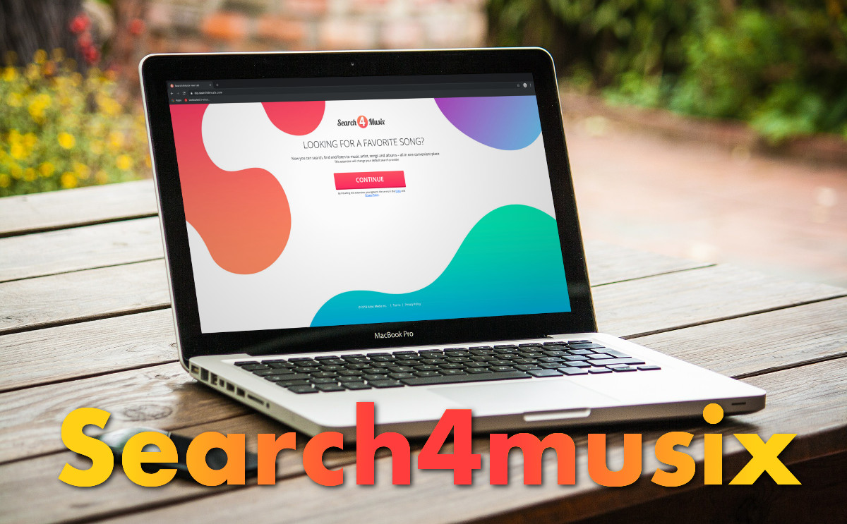 Search4musix, screenshot of the presentation page