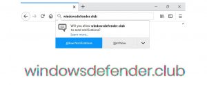 Windowsdefender.club Redirects