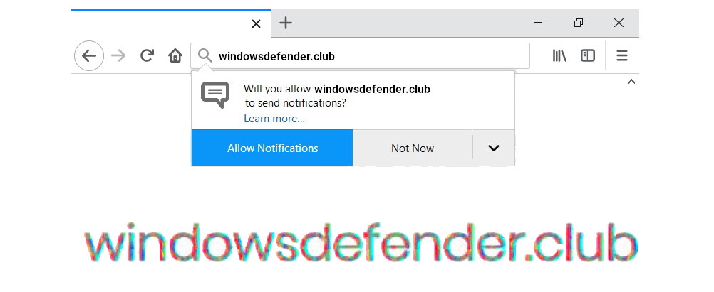 Windowsdefender.club, the notifications alert