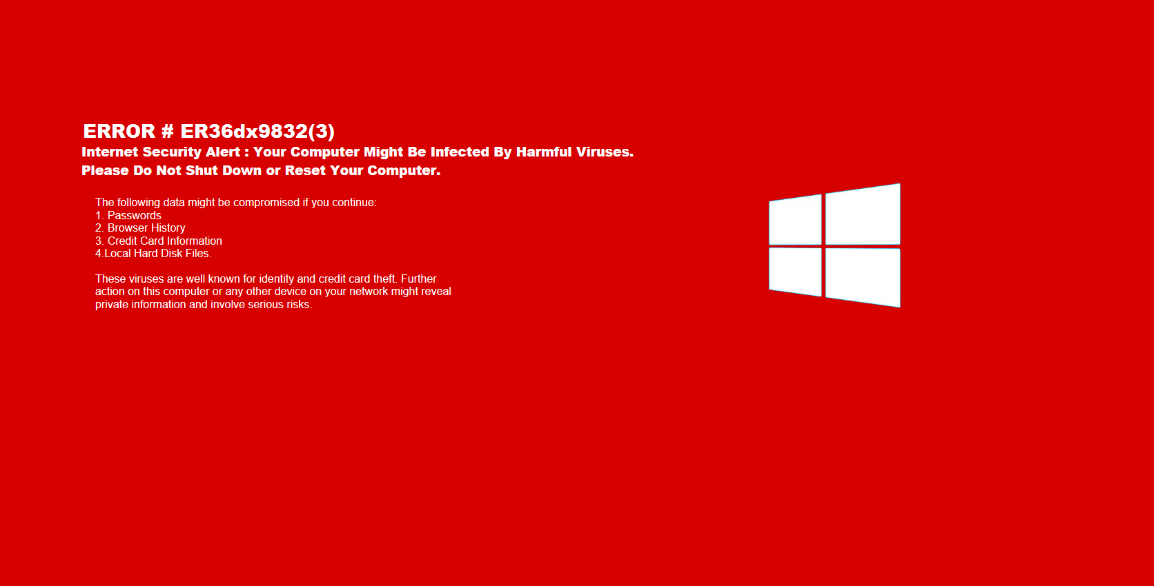 ERROR # ER36dx9832(3)