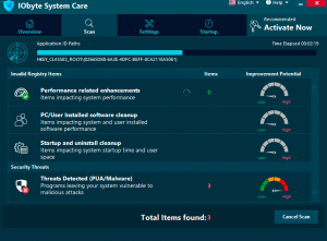 IObyte System Care fake optimizer