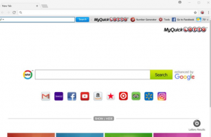 MyQuickLotto Browser Hijacker