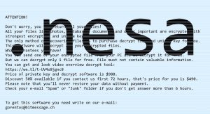 Nesa File Extension Virus