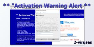 “Activation Warning” Pop-up