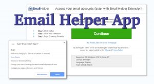 Email Helper App Search Redirect