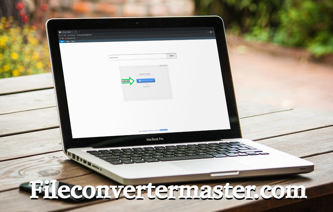 Fileconvertermaster.com, laptop with the page on its screen