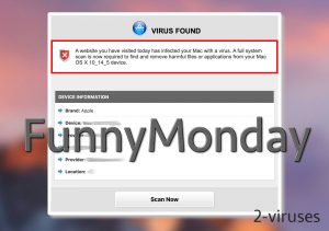 FunnyMonday Fake Virus Alerts