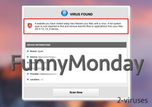 FunnyMonday Fake Virus Alerts