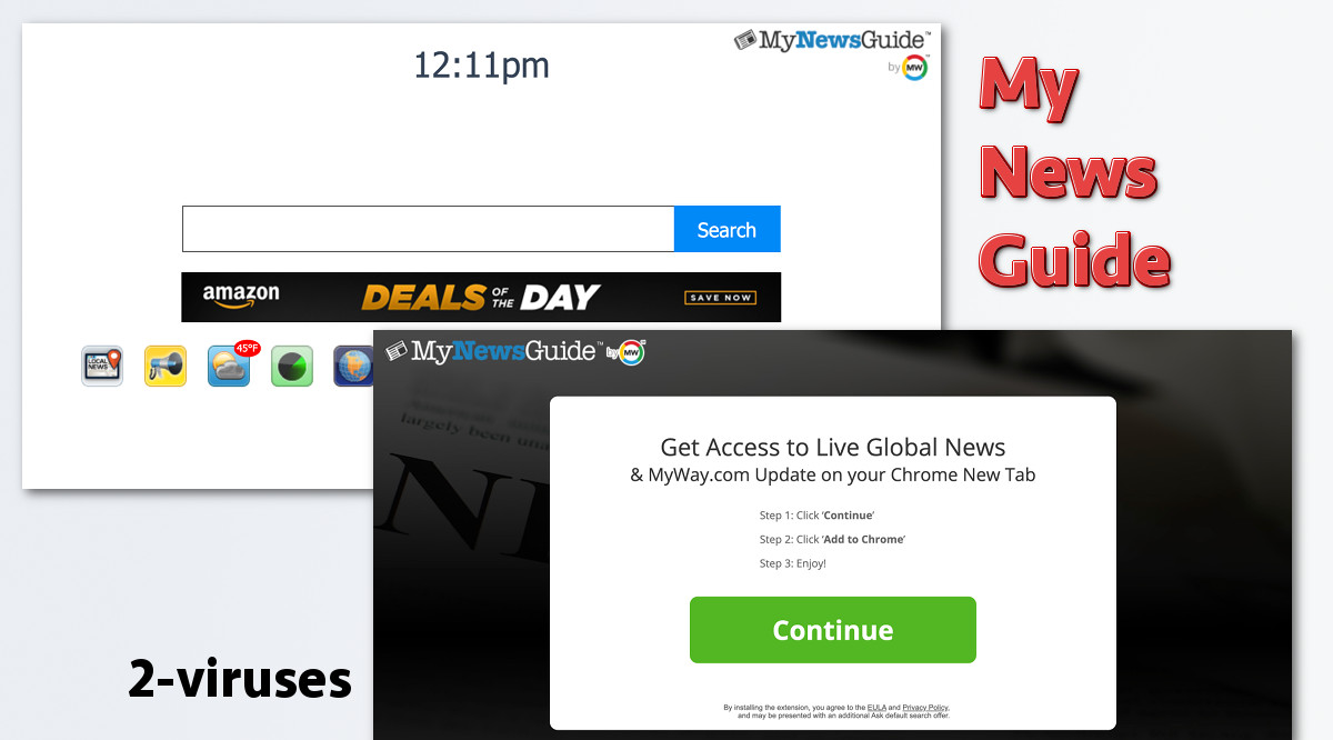MyNewsGuide download site and new tab page