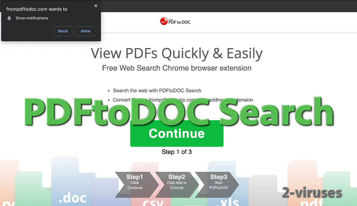 the installation site of PDFtoDOC Search