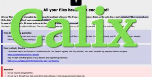 Calix Ransomware