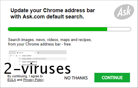 "Update your chrome address bar with Ask.co default search"