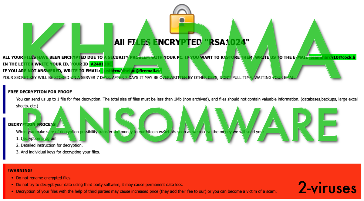 "KHARMA RANSOMWARE"