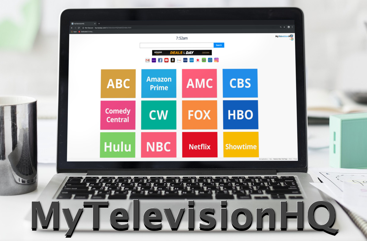 "MyTelevisionHQ", the new tab page