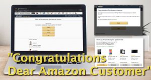 "Congratulations Dear Amazon Customer" Scam