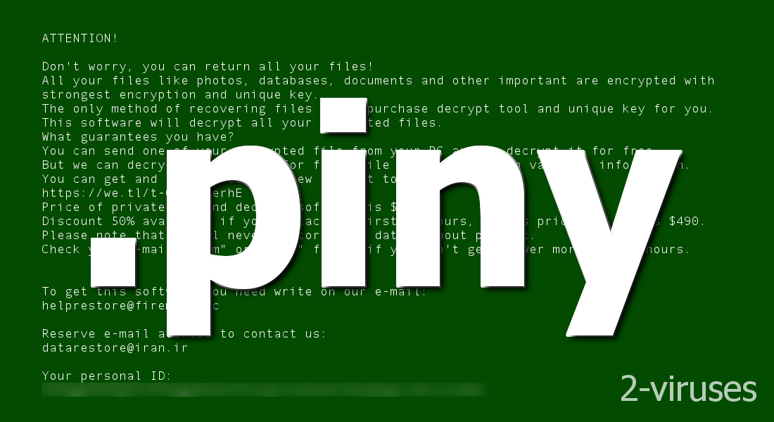 Piny file locker renames files to have a second extension, ".piny".
