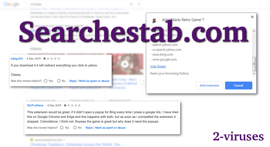 Searchestab.com has some reviews about users being redirected from Google to Yahoo an Bing.