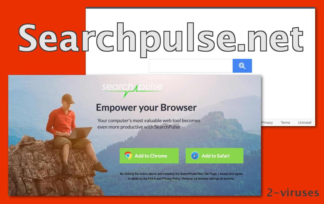 Searchpulse.net used to spread via a browser extension.