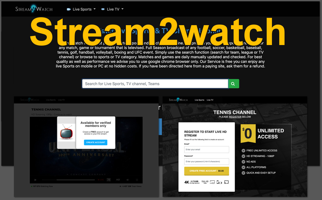 Stream2watch Redirects and Ads – How to remove – Dedicated 2-viruses.com