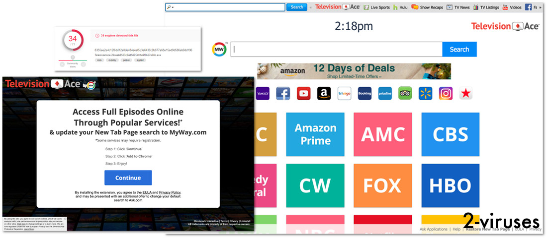 "TelevisionAce", "Access full episodes online through popular services"