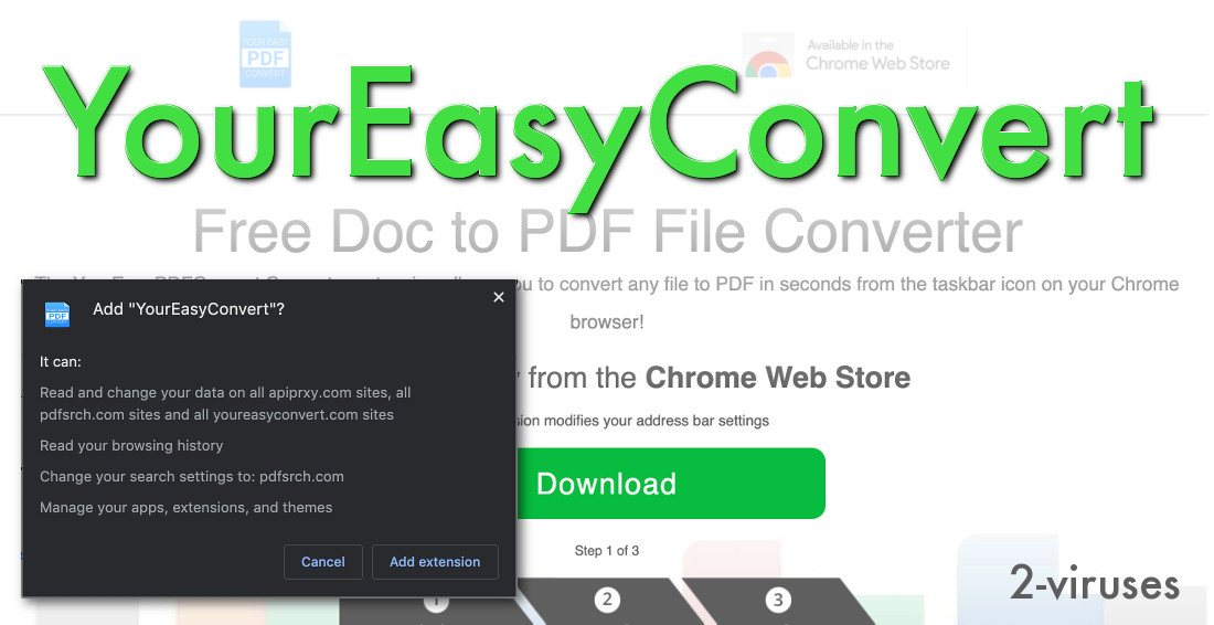 YourEasyConvert has some suspicious permissions on Chrome