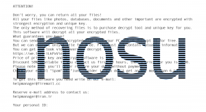 Nosu Ransomware