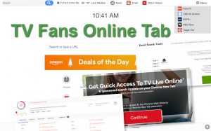 TV Fans Online Tab