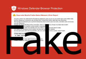 Fake Windows Defender Browser Protection