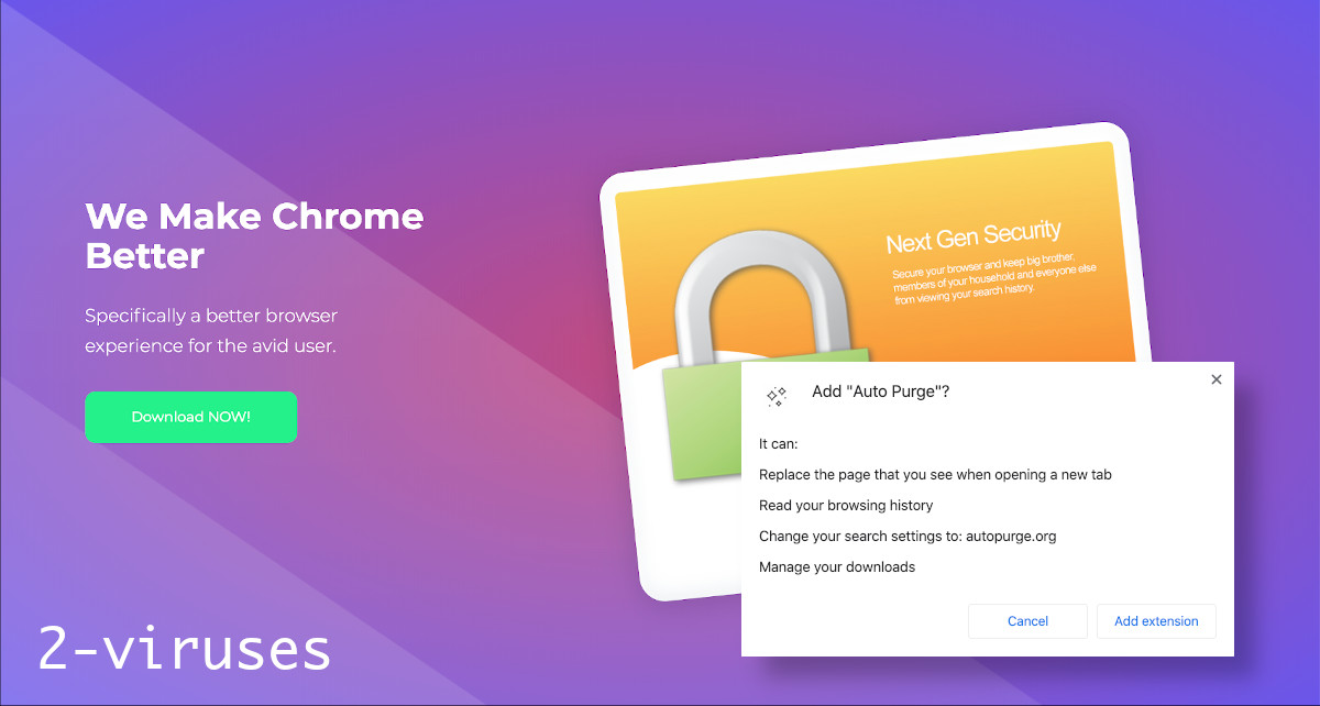 Auto Purge offers "Next gen security".