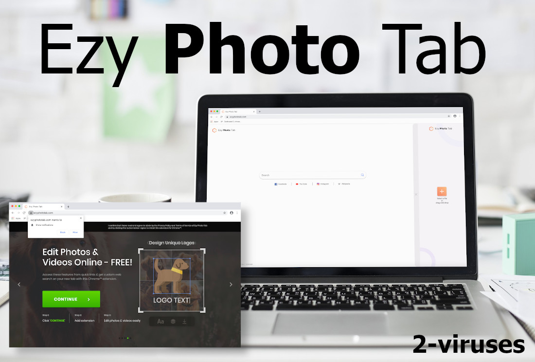 Ezyphototab.com includes a pop-up photo editor.