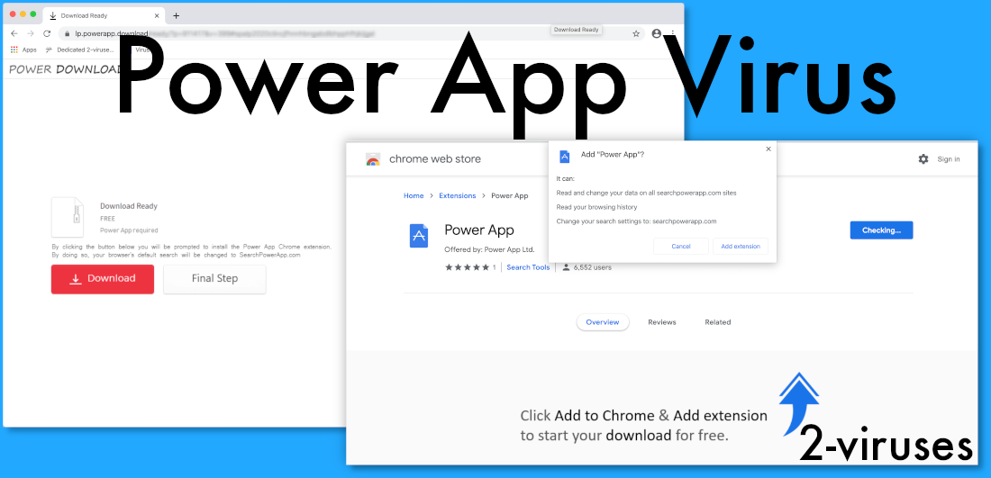 Power App Virus gets downloaded from the powerapp.download site.