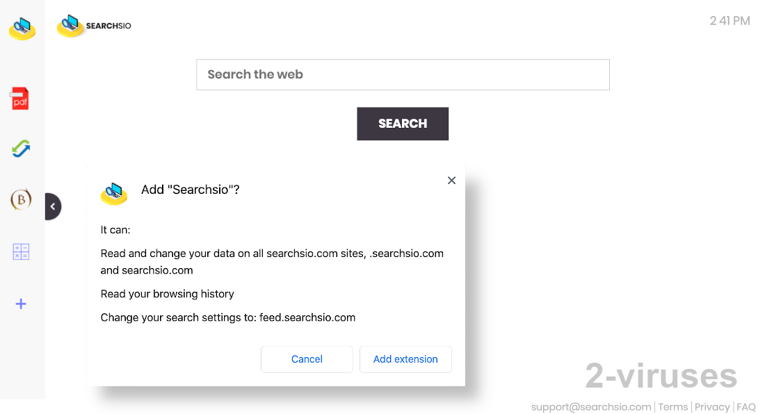 Searchsio.com is pretty useless but it offers some inane features for show.