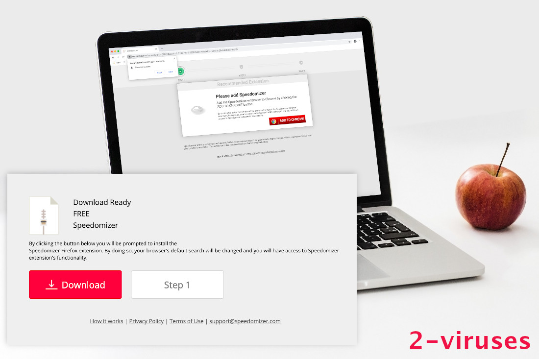 Speedomizer uses deceptive ads to convince people to install it.