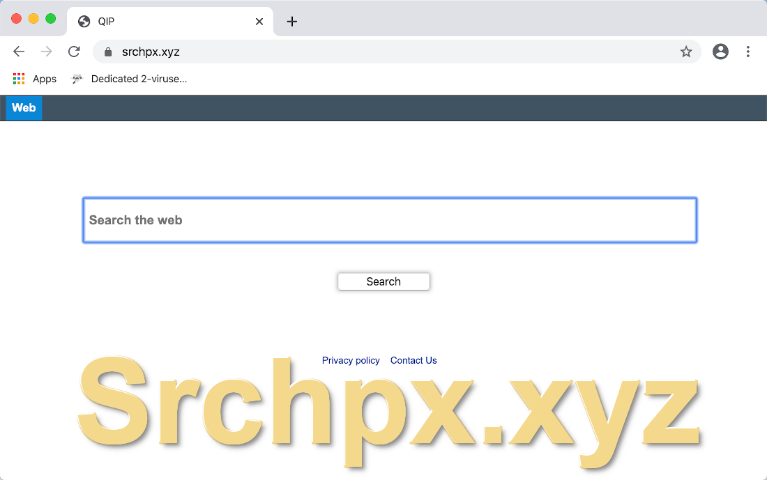 Srchpx.xyz looks like a Conduit search engine.