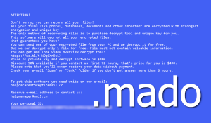 Mado Ransomware