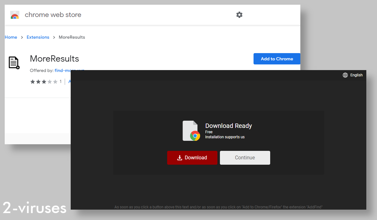 MoreResults uses the "Download Ready" template