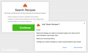 Search Recipes Hijacker