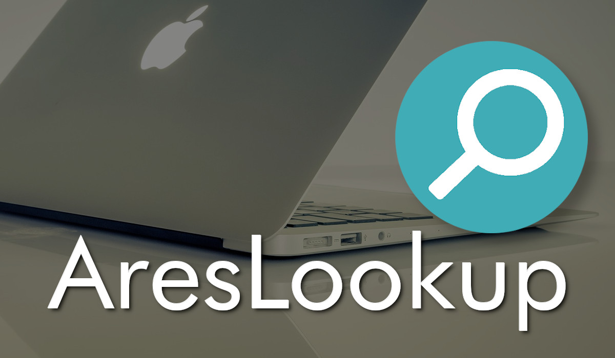 AresLookup uses an icon of a magnifying glass in a green circle.