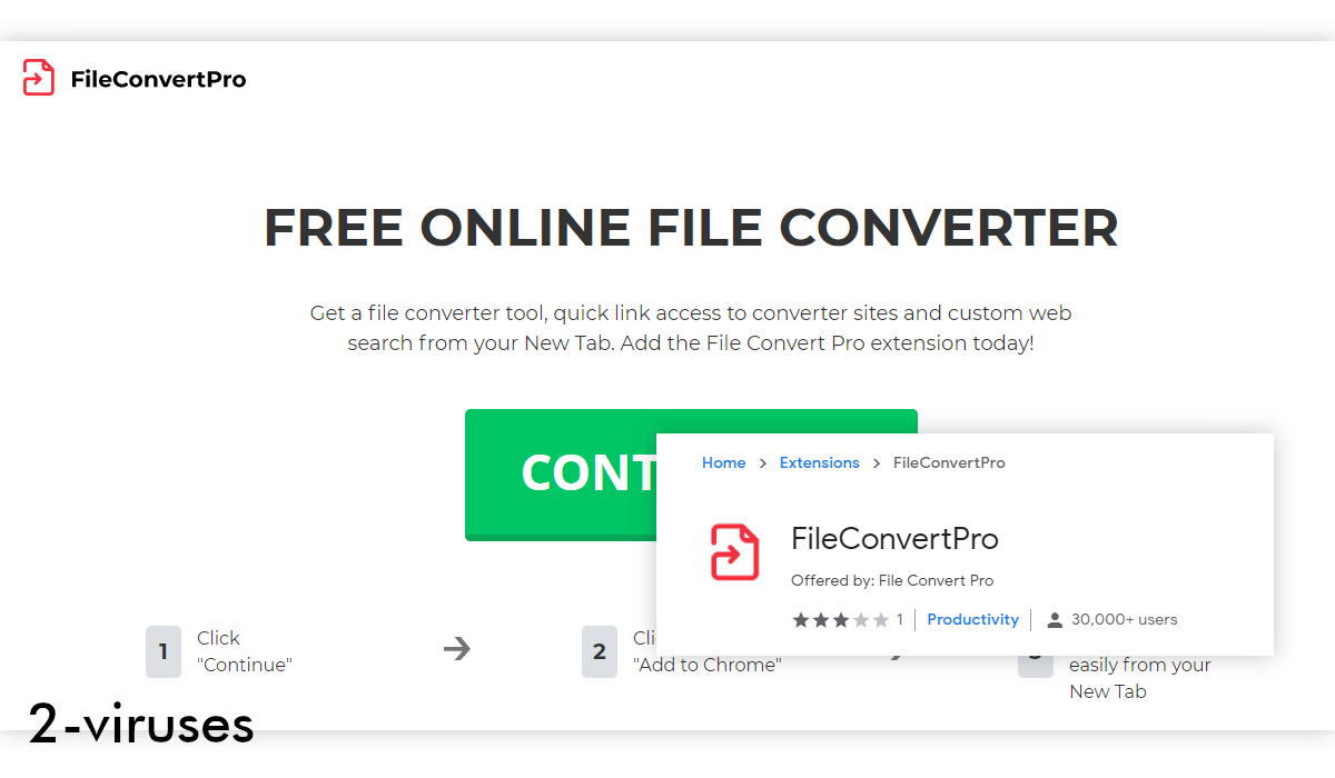 FileConvertPro has over 30 thousand users on the Chrome Web Store.