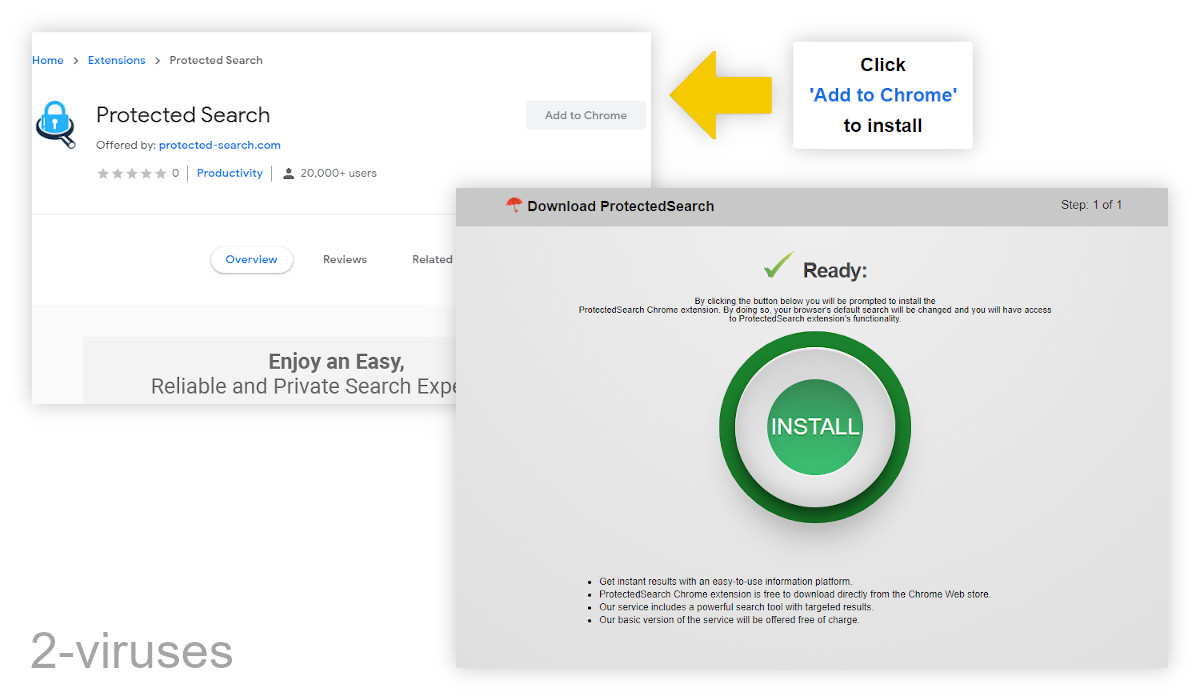 Protected Search has over 20 thousand users on the Chrome browser.