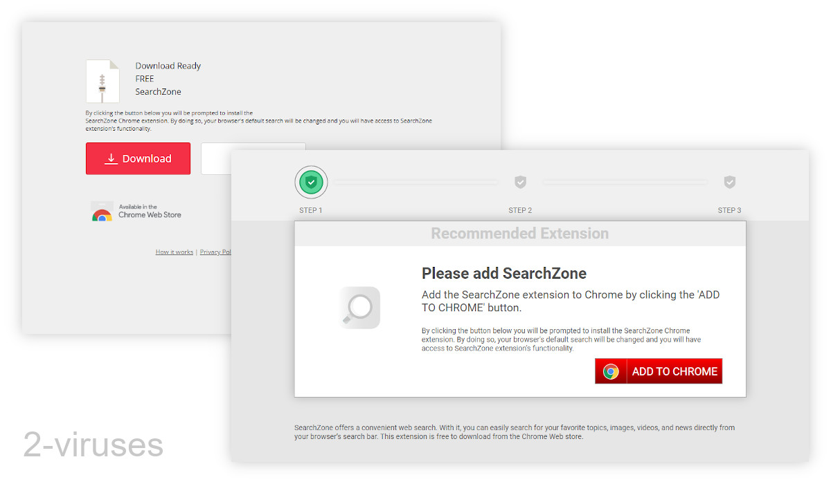 SearchZone's ads are quite misleading.